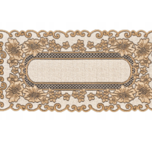 Bieżnik żakardowy beżowy 213660