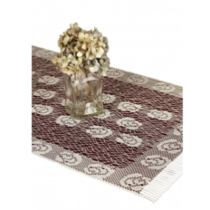 Bieżnik żakardowy biały 55x130 cm 215800