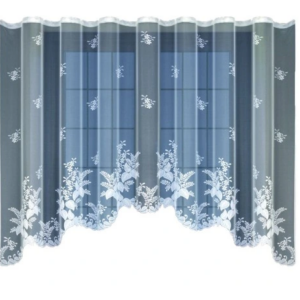 Firana żakardowa biała z taśmą 219260
