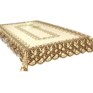 Obrus żakardowy prostokątny kremowo-złoty 231050
