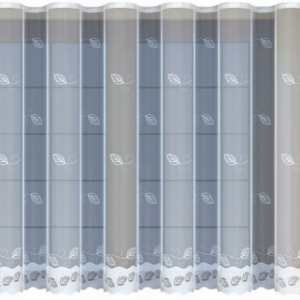 Firana żakardowa biała z taśmą 245160