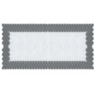 Bieżnik żakardowy biało-szary 24900