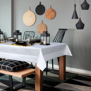 Obrus plamoodporny prostokątny biały 130x180 cm 1530PB