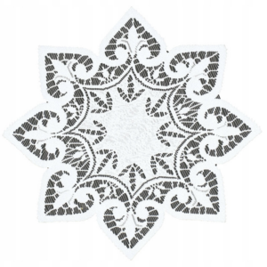 Serwetka żakardowa biała 50 cm
